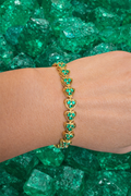 Emerald and 18k gold  bracelet